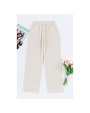 Azura Exchange Knit Pants with Drawstring Waist and Pockets - M