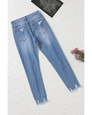 Azura Exchange Distressed Boyfriend Denim Pants - L