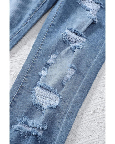 Azura Exchange Distressed Boyfriend Denim Pants - L