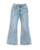 Azura Exchange Ripped Detail Flare Bottom Jeans - 6 US