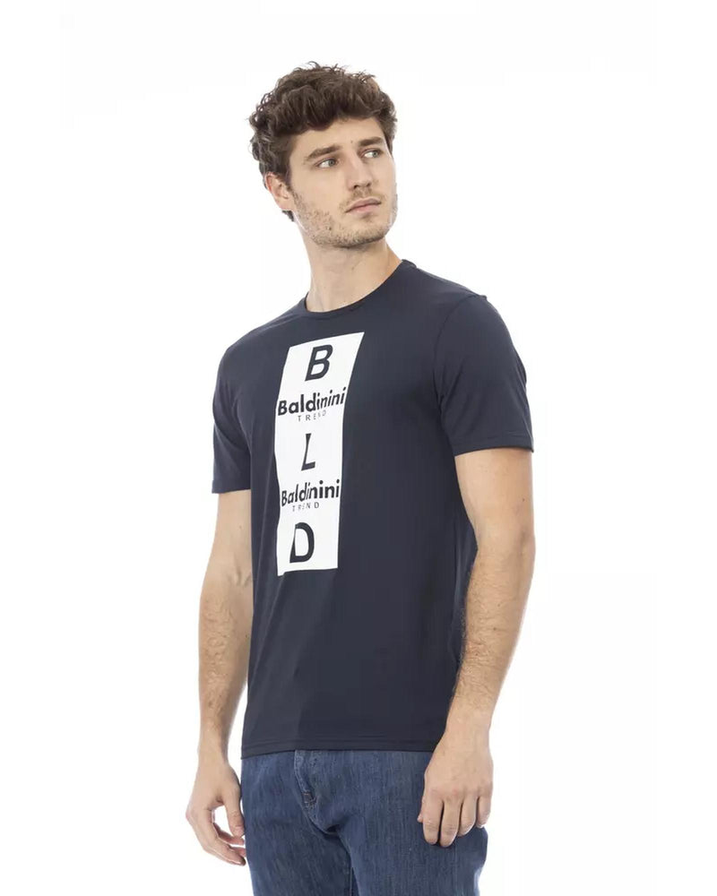 Short Sleeve T-shirt with Front Print S Men