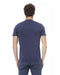 Short Sleeve T-shirt with Round Neck and Front Print XS Men