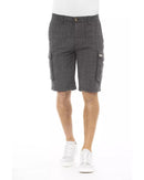 Cargo Shorts with Front Zipper and Button Closure W36 US Men