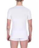 V-neck T-shirt in Soft Cotton Fabric M Men