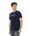 Front Print T-Shirt with Logo on Back S Men