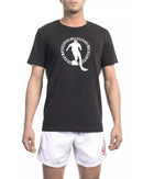 Front Print T-Shirt with Logo Detail M Men