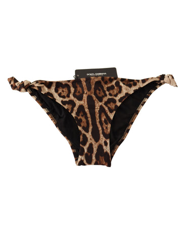 Leopard Print Bikini Bottom - Dolce & Gabbana 3 IT Women