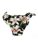 Lilies Print Drawstring Bikini Bottom by Dolce &amp; Gabbana XL Women