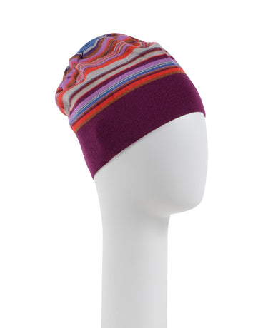 Beanie with Wool and Cotton Blend - One Size