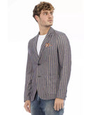 Classic Button Closure Jacket with Front Pockets 50 IT Men