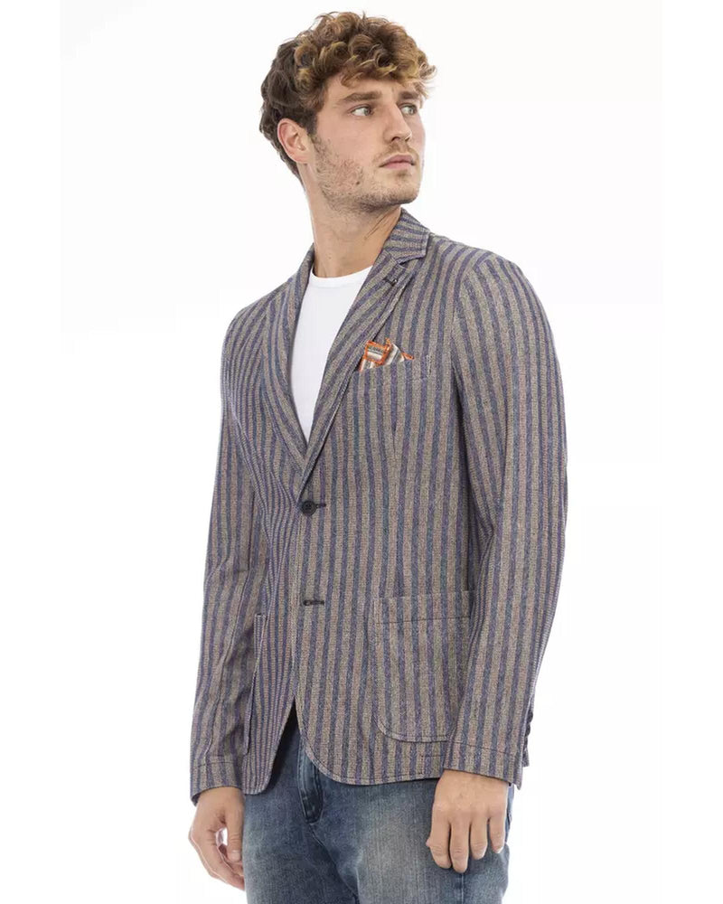 Classic Button Closure Jacket with Front Pockets 50 IT Men