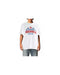 Cotton T-Shirt with Graphic Print and Logo Detail XL Men