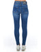 Worn Wash Denim Jeans with Multi-Pockets and Front Closure W28 US Women