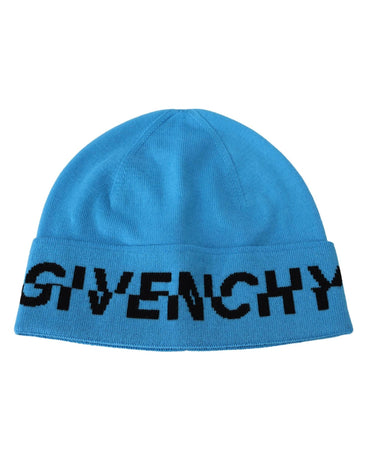 New Authentic Givenchy Beanie Hat with Logo Detail One Size Men