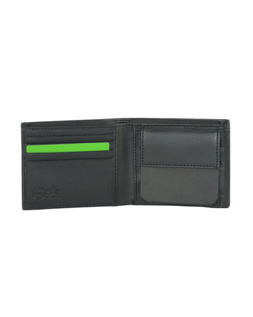 Minimalist Black Wallet with Tucuman Theme One Size Men