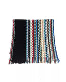 Fringed Geometric Fantasy Scarf One Size Men