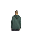 Oversized Fleece Hoodie with Embroidered Swoosh Design - XL