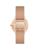 Rose Gold Stainless Steel Mesh Bangle Watch One Size Women