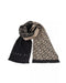 Monogram Fringed Hems Scarf One Size Men