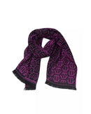 Monogram Fringed Scarf One Size Men