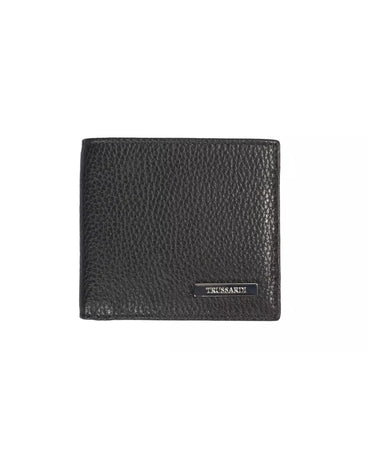 Embossed Leather Mens Wallet with Book Opening One Size Men