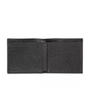 Embossed Leather Mens Wallet with Book Opening One Size Men