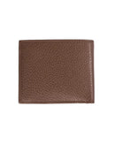 Tumbled Leather Mens Wallet with Coin Compartment and Card Holder One Size Men