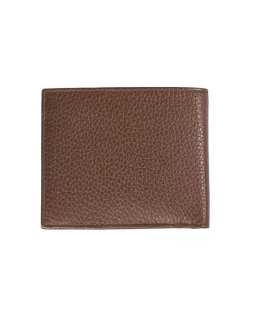 Tumbled Leather Mens Wallet with Coin Compartment and Card Holder One Size Men