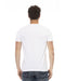 Short Sleeve T-shirt with Round Neck and Front Print XL Men