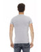 Short Sleeve Round Neck T-shirt with Front Print L Men