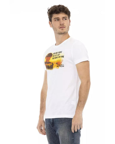 Short Sleeve T-shirt with Front Print XL Men