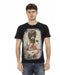 Short Sleeve T-shirt with Front Print 3XL Men