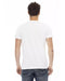 Short Sleeve T-shirt with Round Neck and Front Print XL Men