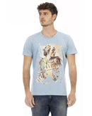 Short Sleeve T-shirt with Front Print L Men