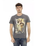 Printed Round Neck Short Sleeve T-Shirt 3XL Men