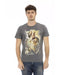 Printed Round Neck Short Sleeve T-Shirt XL Men