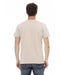 Front Print Short Sleeve T-shirt with Round Neck 3XL Men