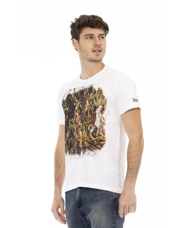 Short Sleeve T-shirt with Front Print 3XL Men