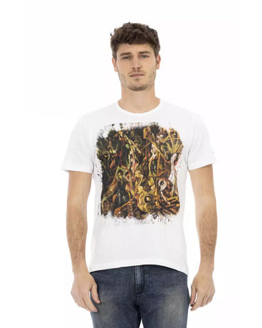 Short Sleeve T-shirt with Front Print 2XL Men