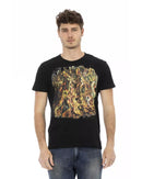 Short Sleeve T-shirt with Round Neck and Front Print