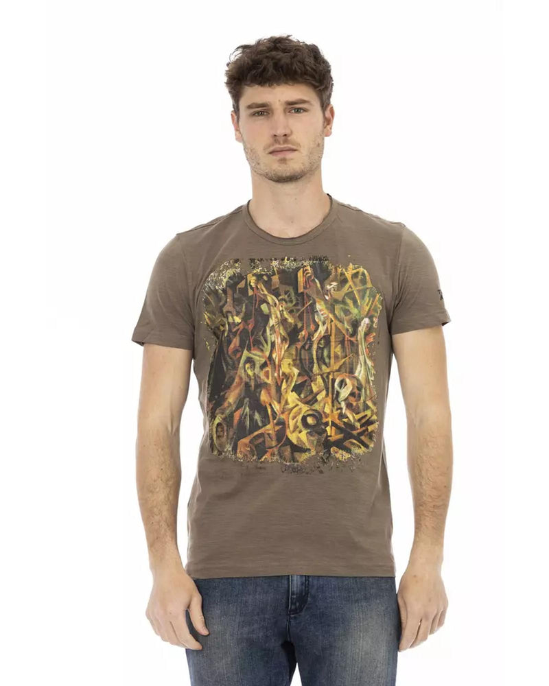 Printed Round Neck Short Sleeve T-shirt 3XL Men