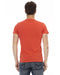 Front Print Short Sleeve T-Shirt with Round Neck L Men