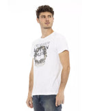 Short Sleeve T-shirt With Round Neck Front Print XL Men