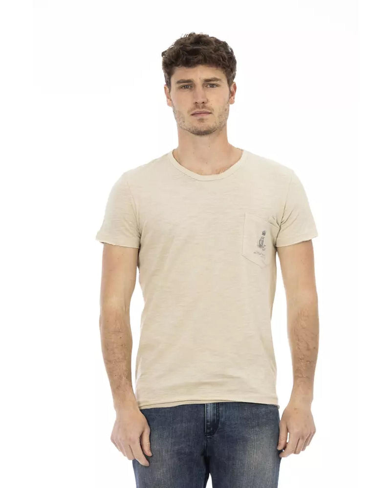 Short Sleeve T-shirt with Chest Pocket Print XL Men