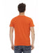 Short Sleeve Round Neck T-shirt with Front Print M Men