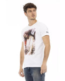 Front Print Short Sleeve T-shirt 2XL Men