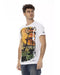 Short Sleeve T-shirt with Front Print 3XL Men