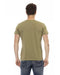 Short Sleeve T-shirt with Round Neck and Front Print L Men