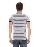 Printed Round Neck Short Sleeve T-Shirt L Men