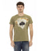 Printed Short Sleeve Round Neck T-shirt L Men